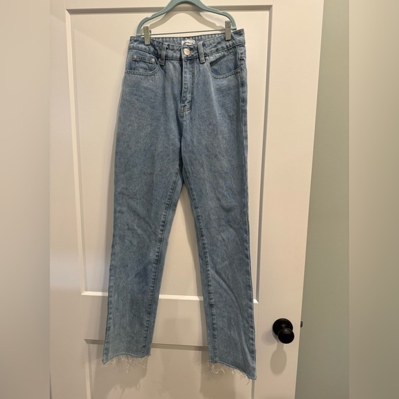 Superdown Dylan Straight Denim Jean in Dark Wash revolve vintage high rise - Picture 2 of 10